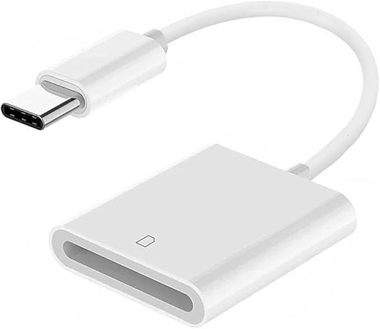 NFHK USB 2.0 Type C USB-C to Standard SD SDXC SDHC Card Reader Adapter Compatible with MacBook Laptop Tablet Phone