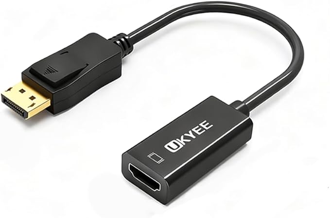 Displayport to HDMI Male to Female Adapter Black 10-Pack
