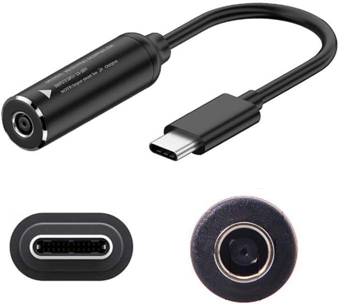 PD65W DC 4.5x3.0mm (0.9mm) Adapter to USB-C Charging Cable Female to Type-C Charger Power Adapter Cable for Laptops,Mobile Phones,Tablets, Rechargeables,etc