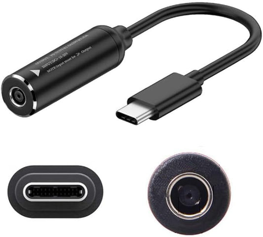 PD65W DC 4.5x3.0mm (0.9mm) Adapter to USB-C Charging Cable Female to Type-C Charger Power Adapter Cable for Laptops,Mobile Phones,Tablets, Rechargeables,etc