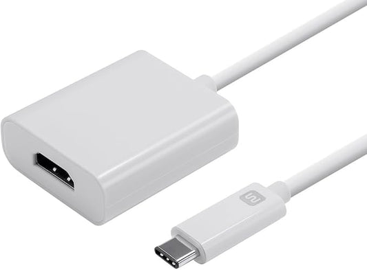 Monoprice USB-C to HDMI 2.0 Adapter - 4K@60Hz, Supports Up To 10Gbps Data Rate, USB 3.1 SuperSpeed, Compatible with MacOS, Windows, and Chrome OS, White - Select Series