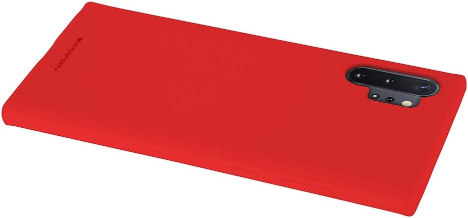 GOOSPERY Jelly Case for Samsung Galaxy Note 10 Plus (2019) - Soft Feeling Silky Slim Bumper Cover (Red)