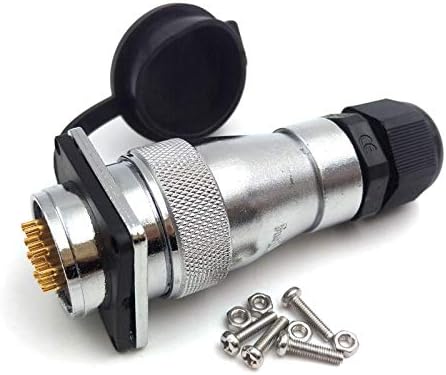 WS28 28MM 5Pin~26Pin Panel Mount Waterproof Aviation Connector, IP68 Cable Connector Plug Socket