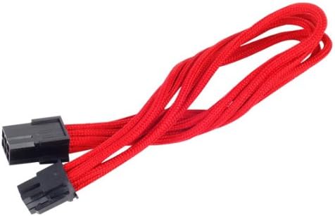 Silverstone Tek Sleeved Extension Power Supply Cable with 1 x 6-Pin to PCI-E 6-Pin Connector (PP07-IDE6R)