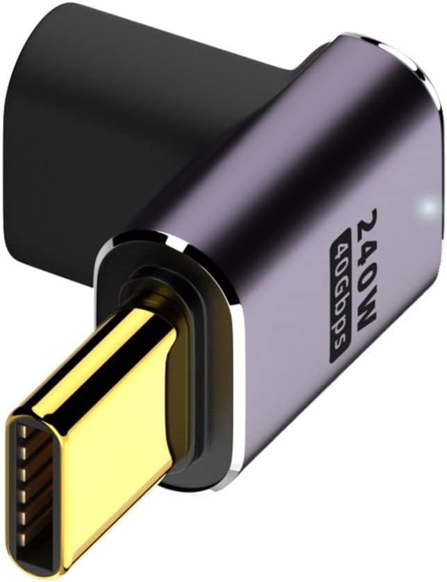 chenyang USB C Connector,USB4 Type C Male to Female 240W Power 40Gbps Data 8K Video Adapter Down Angled for NS Phone Laptop