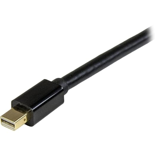 StarTech.com Mini DisplayPort to HDMI Adapter Cable - mDP to HDMI Adapter with Built-in Cable - Black - 5 m (15 ft.) - Ultra HD 4K 30Hz