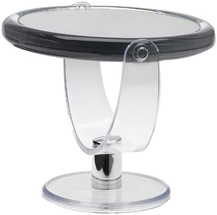 Danielle Creations 6.75-Inch Double Sided Vanity Makeup Mirror with Ultra Vue Glass, 12x Magnfication, Clear Acrylic