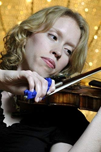 Original Bow Buddy Bright Blue 2-Piece Set: Things 4 Strings Bow Hold Buddies Violin/Viola Teaching Aid Accessory