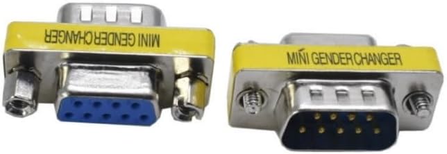 2pcs Rs232 Serial Cable 9 Pin DB9 Male to Female Gender Changer Coupler Adapter Connector