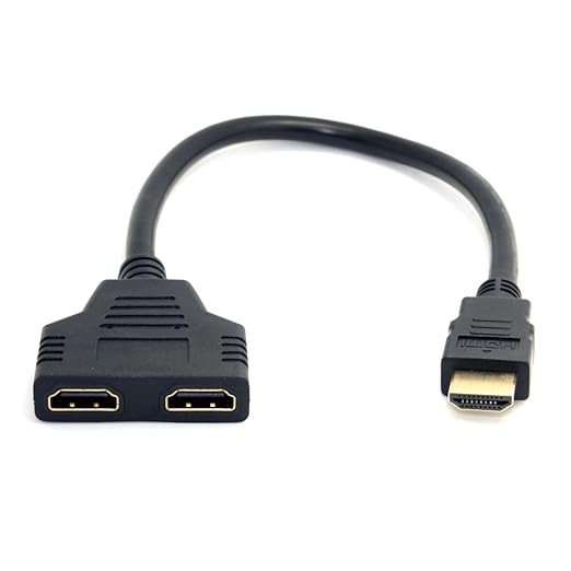 Chenyang HDMI 1 Male to 2 Female Y Splitter Switch Extension Adapter Cable for for PC HDTV Laptop 1080P