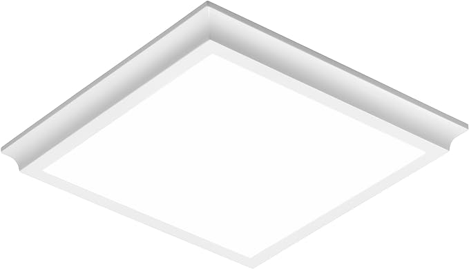 Homewerks 7141-50-G4 Bathroom Fan Integrated LED Light Ceiling Mount Exhaust Ventilation Ultra Quiet 0.7 Sones 50 CFM, White