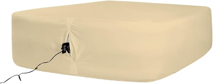 Bedecor Air Bed Sheets for Mattress Cover Removable Bed and Elastic Band Super Soft and Breathable & Deep up to 21" Beige Queen
