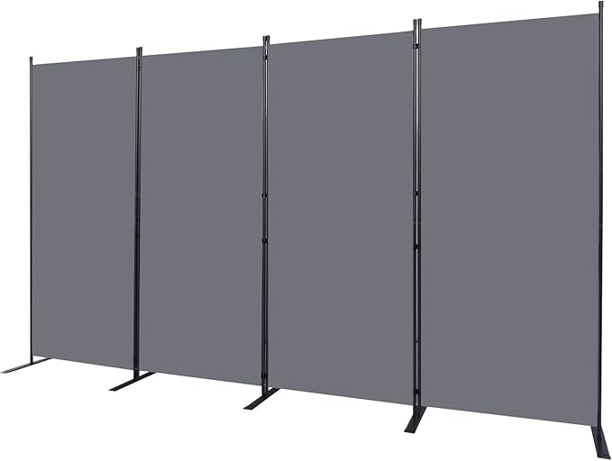 Room Divider 6FT Portable Room Dividers and Folding Privacy Screens, 136'' W Fabric Divider for Room Separation, 4 Panel Partition Room Dividers Freestanding Wall Divider Screen for Dorm Studio Office