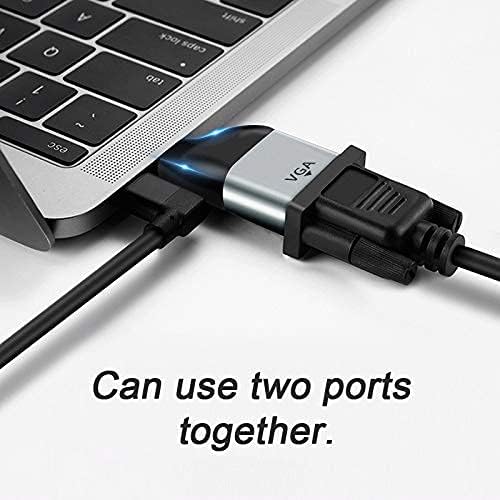 chenyang USB C to VGA Adapter VGA to USB Type C Cable Monitor Adapter for Tablet Phone Laptop 1080p 60hz
