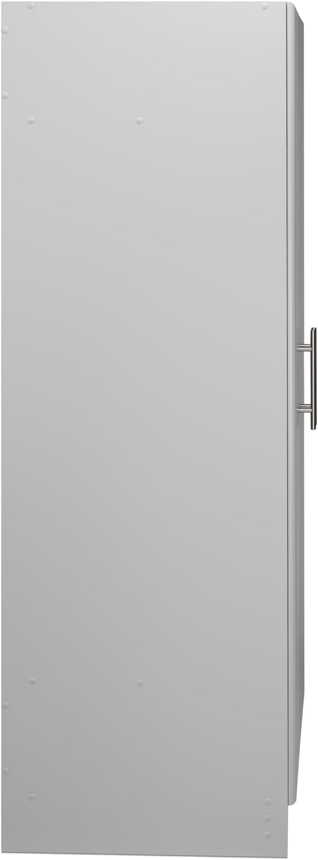 Prepac Elite 32" Storage Cabinet, Light Gray Storage Cabinet with Hanging Rail and Shelves for Living room, Kitchen and Laundry room 24.5" D x 32" W x 65" H