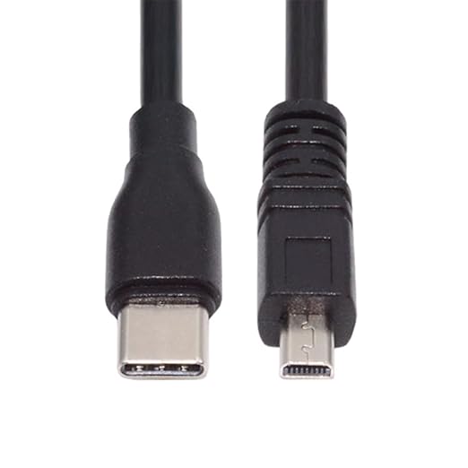 NFHK USB-C Type-C Host to Camera Mini 8P Data Power Cable for Coolpix UC-E6 UC-E16 UC-E17 DSC-W DMC-S EX-Z