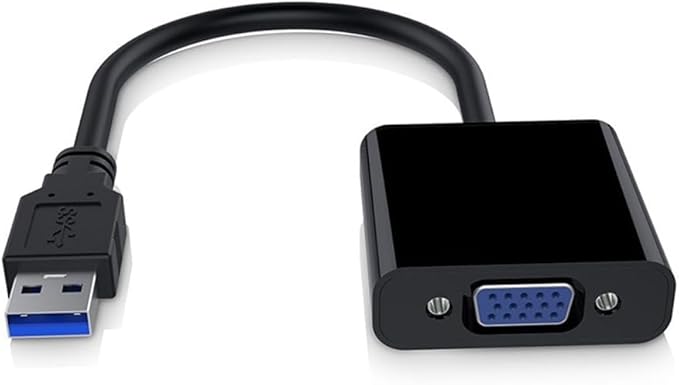 USB to VGA Adapter for Monitor, VGA to USB 3.0/2.0 Converter 1080P Multi-Display Video Cable for Laptop Desktop PC to Monitors, Projector, TV. (Not for Chromebook)