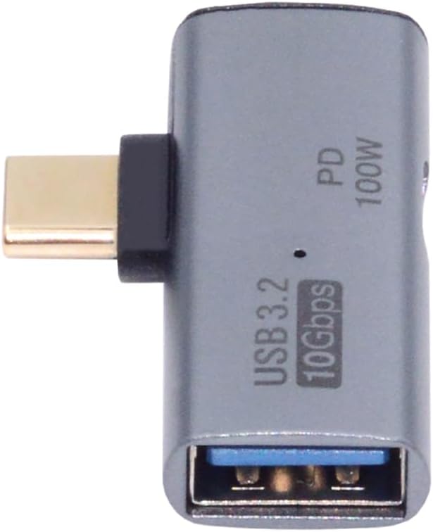 xiwai 2-in-1 USB-C Type-C to USB 3.0 Female Power Adapter with 100W Charging Port 10Gbps OTG Converter Laptop Tablet Phone