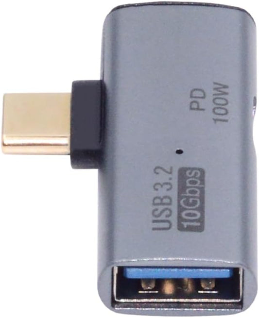 xiwai 2-in-1 USB-C Type-C to USB 3.0 Female Power Adapter with 100W Charging Port 10Gbps OTG Converter Laptop Tablet Phone