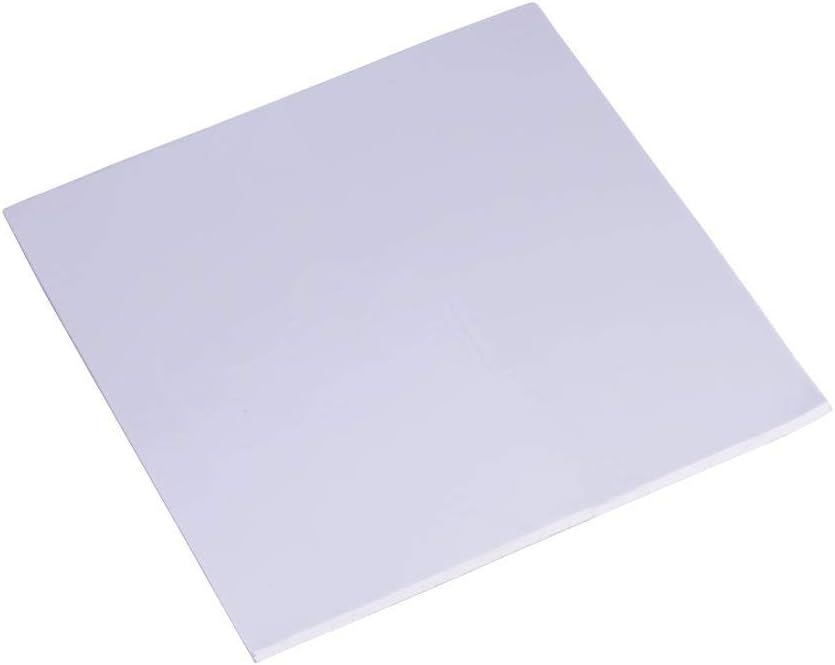 Zer one CPU Thermal Pad 100x100x2.0mm, Grey Silicon Thermal Conductivity Sheet Insulation Paste Gap Filler