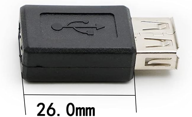 3 Pack USB 2.0 A Female to USB B Mini 5 Pin Female Adapter Converter