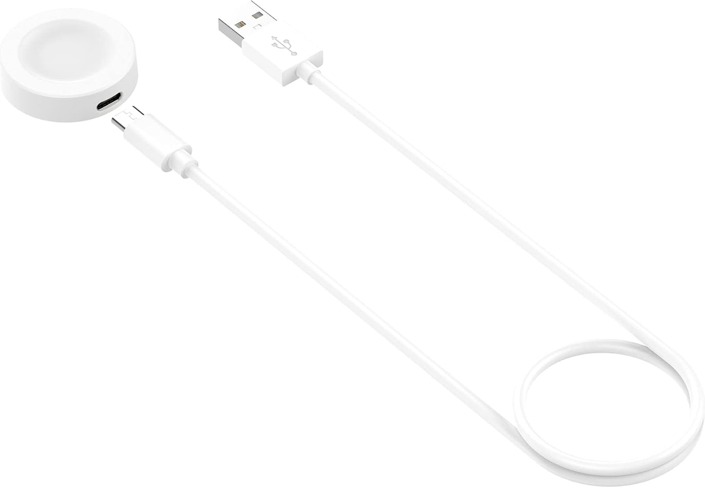 ECSEM Replacement Charger for Huawei Watch GT 2 Pro/Watch D, 100cm USB Charging Stand Cable Dock Station (White)