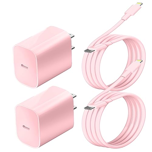 iPhone Fast Charger, 2Pack for iPhone 14 USB C Power Wall Charger with 6FT Cable, Compatible with iPhone 13/12/11/XS/X