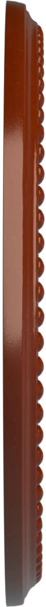 Ekena Millwork 12 1/2"OD x 3 7/8"ID x 3/4"P Bradford Fits Canopies up to 6 5/8" Ceiling Medallion, FireBrick
