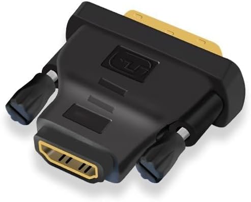 MMOBIEL HDMI to DVI Adapter - Bi-Directional - Male DVI-D Dual Link to Female HDMI - Converter Supports Monitor, PC, TV, Gaming, Projector - 1080p Full HD 60Hz - Gold Connector