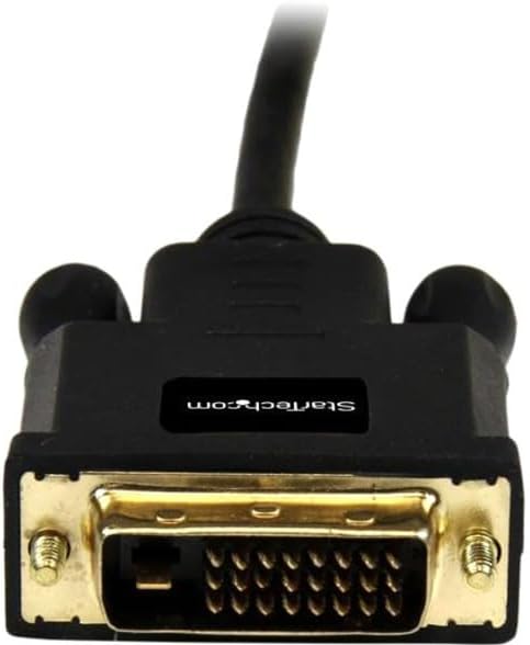 StarTech.com 3ft (0.9m) Mini DisplayPort to DVI Cable - Mini DP to DVI Adapter Cable - 1080p Video - Passive mDP 1.2 to DVI-D Single Link - mDP or Thunderbolt 1/2 Mac/PC to DVI Monitor (MDP2DVIMM3B)