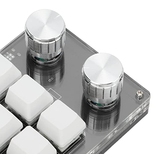 Zerodis Macro Mechanical Keyboard - One Handed 12 Key Multifunction DIY Programmable Keypad for Gaming