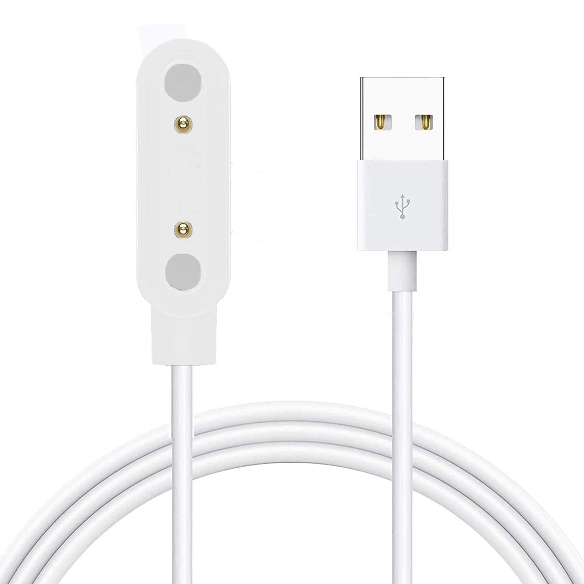 Magnetic USB Charging Cable Compatible with LESHIDO Smart Watch, Replacement Charger for CS08 Smart Watch (White)