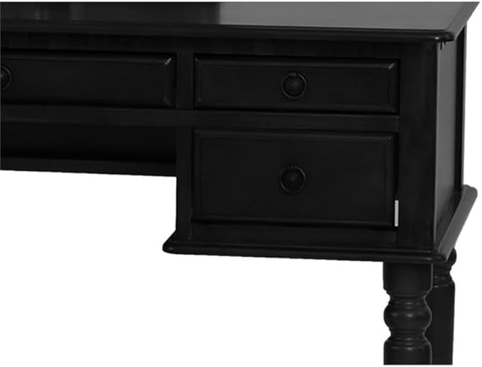BOBKONA F4072 St. Croix Collection Vanity Set with Stool, Black