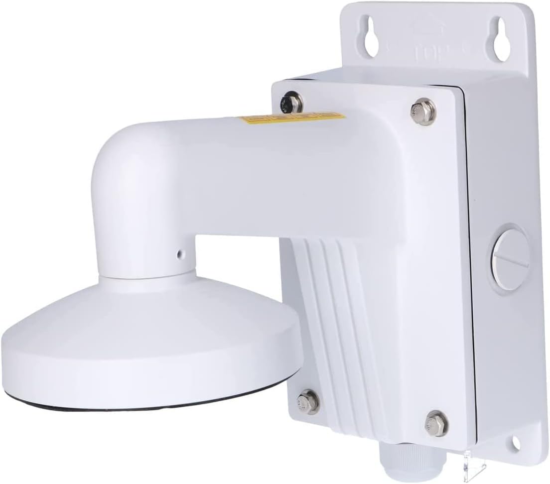 WMS WML DS-1273ZJ-140B PC140B PT6 Outdoor Indoor Wall Mount Bracket for Hikvision Dome Camera, White