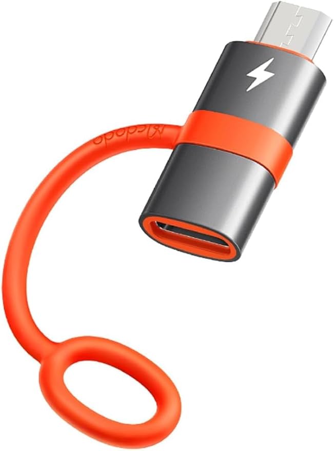 mcdodo USB-C to Micro USB Adapter with Lanyard, Type C Female to Micro USB Male Convert Connector Support Charge & Data Transfer Fit Galaxy S7/S7 Edge,Nexus 5/6 and Micro USB Devices