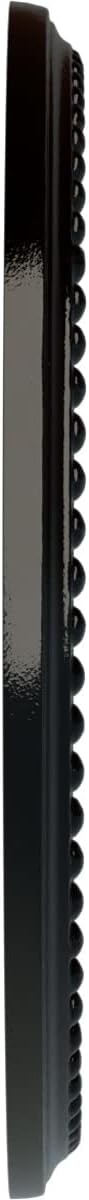 Ekena Millwork CM12BRBPS 12-1/2" x 3-7/8" x 3/4" Bradford Ceiling Medallion, Black Pearl