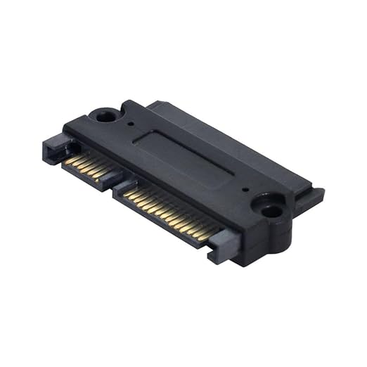 chenyang 3.5 & 2.5inch SATA 22Pin 7+15 Male to SATA 22P 7+15 Female Extension convertor Adapter with Screw Holes