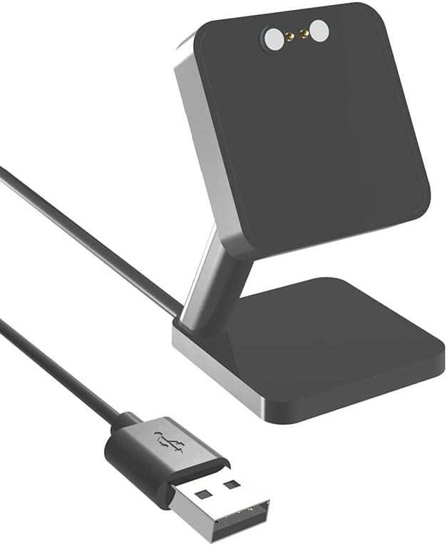 Lamshaw Charging Stand Dock for TOZO S3 Smart Watch, Compatible with TOZO S3, S4 1.78" Smart Watch (Black)