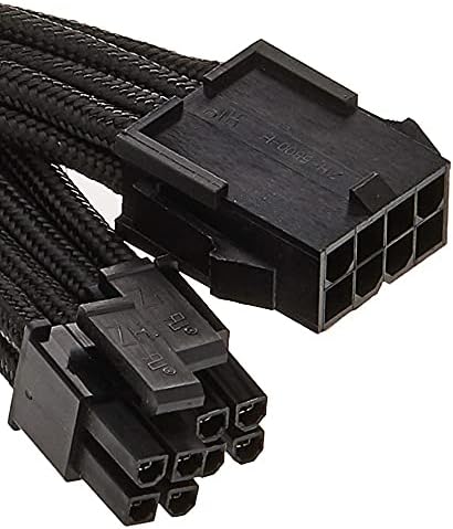 Silverstone Tek Sleeved Extension Power Supply Cable with 1 x 8-Pin to EPS12V 8-Pin Connector (PP07-EPS8B)