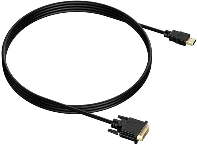 KUJOBUY HDMI to DVI Cable Adapter DVI to HDMI Cable Male to Male Adapter for TV X-Box One PS3 PS4 PS5 Gold-Plated DVID 24+1 Cord for Monitor Projector Laptop DVID Cord 6 FT