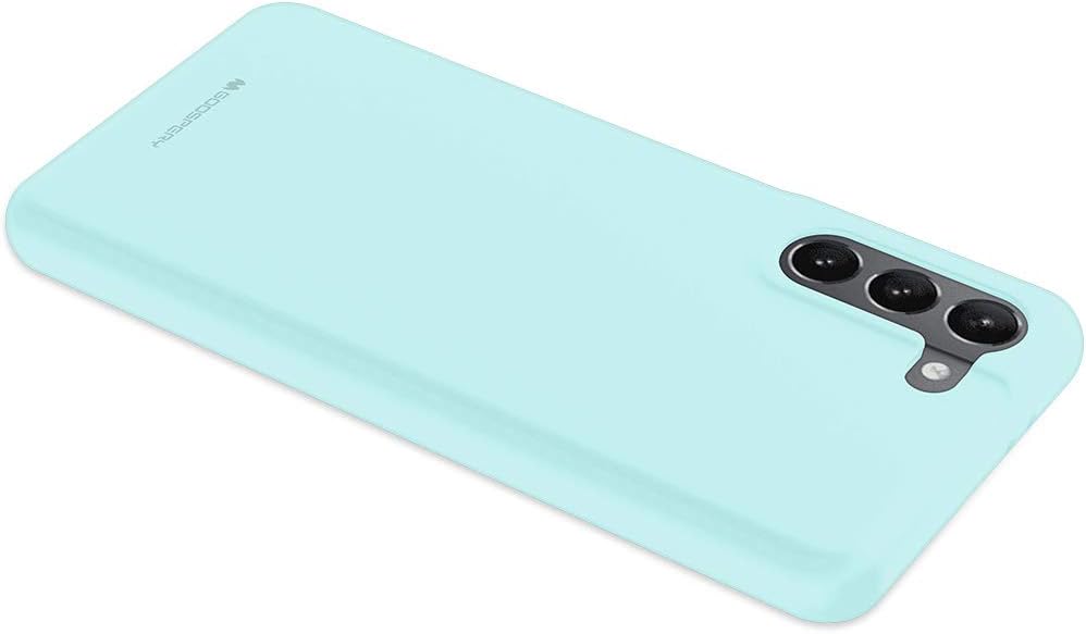 GOOSPERY Soft Feeling Jelly for Galaxy S21 Plus Case, Silky Slim Bumper Case Cover, Mint