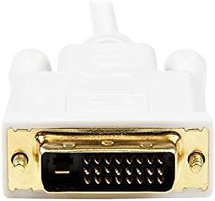 StarTech.com 6 ft Mini DisplayPort to DVI Adapter Cable - Mini DP to DVI Video Converter - MDP to DVI Cable for Mac / PC 1920x1200 - White (MDP2DVIMM6W)
