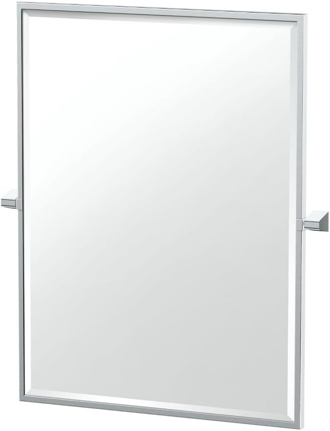 Gatco 5659FS A-Line Framed Rectangle Mirror, 32.5 Inch, Chrome