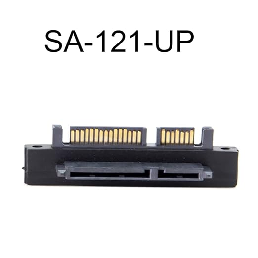 chenyang 2 Pack SATA Male to SATA Female 90 Degree Angled Gender Changer Connector Adapter for 2.5/3.5" Hard Disk Drive