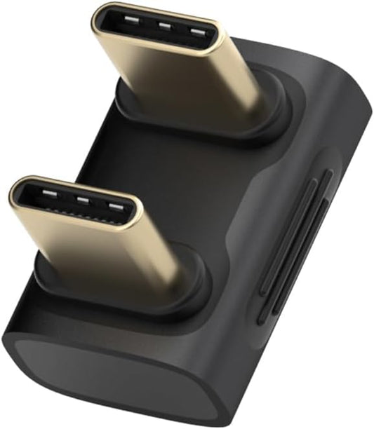 Hagibis 240W 80Gbps 8K@60Hz USB C Adapter, USB-C Male to Male Adapter, USB4 Connecter for Thunderbolt 5/4/3, Laptop, Switch, Dock, Mac, Tablet, iPhone 16 15 Pro Max (TGM16)