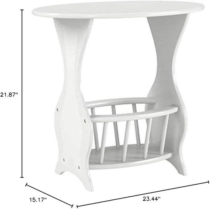 Frenchi Furniture Magazine Table Finish: White
