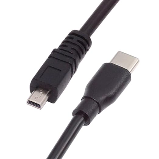 NFHK USB-C Type-C Host to Camera Mini 8P Data Power Cable for Coolpix UC-E6 UC-E16 UC-E17 DSC-W DMC-S EX-Z