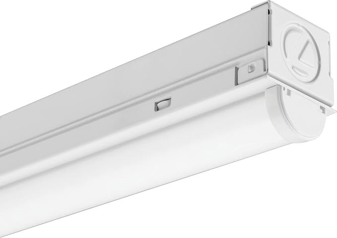Lithonia Lighting 2ft Light Fixture, LED Strip Light, 120V, 4000K Cool White Light, 2-Foot, 1-Light, White (MNSL L23 1LL 120V 40K 80CRI M6)