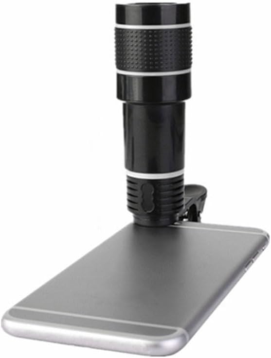 Housoutil Mobile Phone Telephoto Lens, Long Focus Lens Kit with Clip for Smartphone Tablet PC - Black