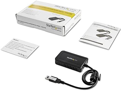 StarTech.com USB 2.0 to VGA Adapter, USB to VGA Monitor Converter for Windows, 1080p , TAA (no support for macOS/ChromeOS/Linux)